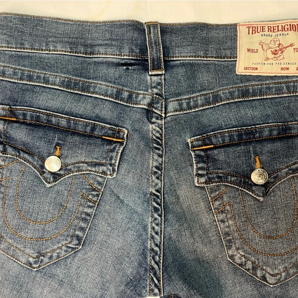Sz 31 true religion denim shorts Men's Blue Denim Shorts